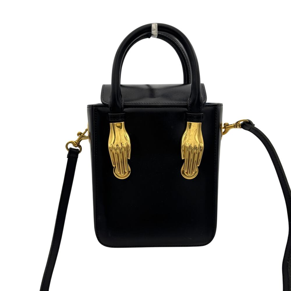 Zornna Aieda Travel Leather Crossbody Bag Luxury Purse Gold Tone Hand Accents